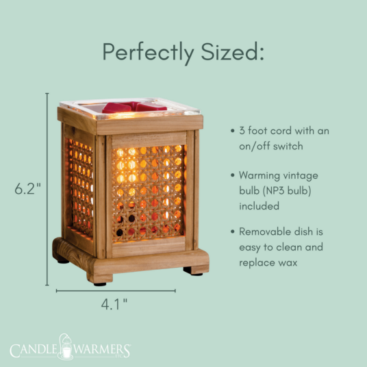 Wood & Cane Vintage Bulb Electric Fragrance Warmer