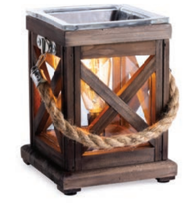 Walnut & Rope Vintage Bulb Electric Fragrance Warmer