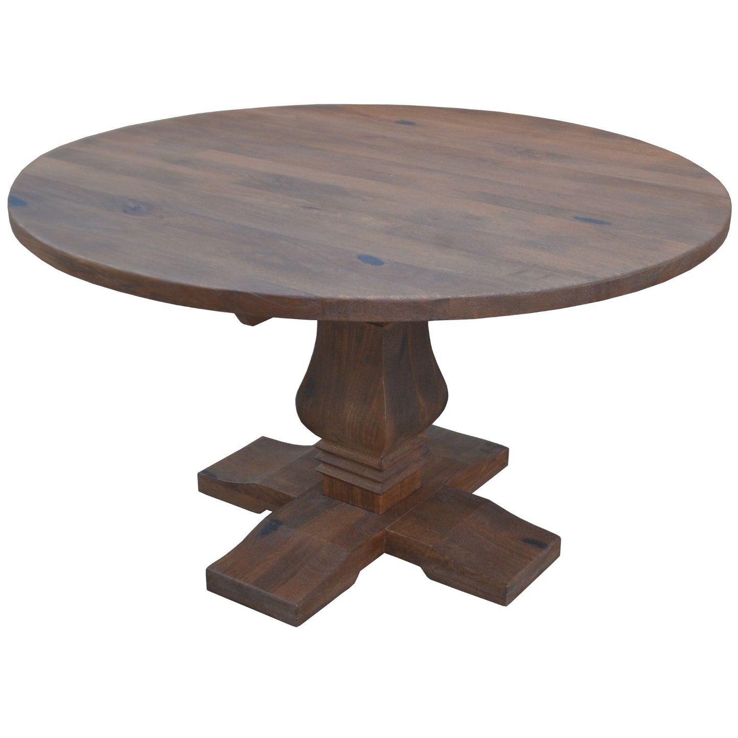 Florence Round Dining Table 135cm French Provincial Pedestal Solid Timber Wood