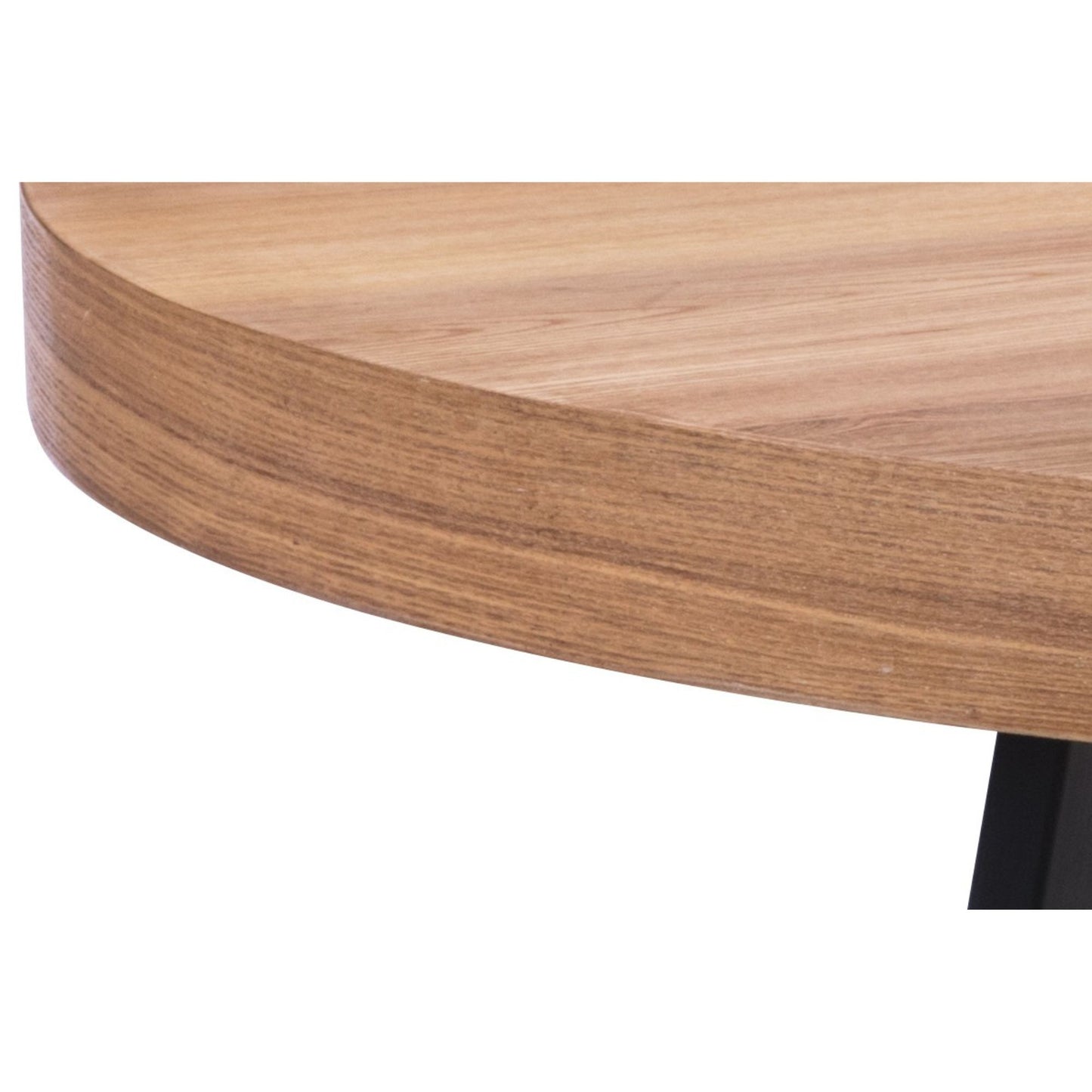 Petunia 5pc 120cm Round Dining Table Set 4 Cross Back Chair Elm Timber Wood