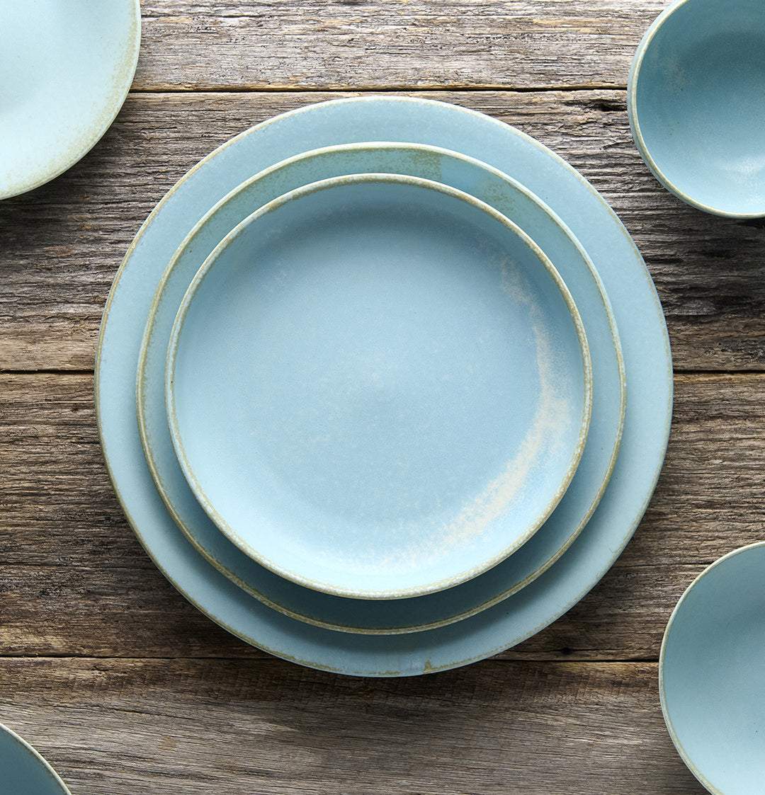Side Plate 21cm Soda Blue Glaze
