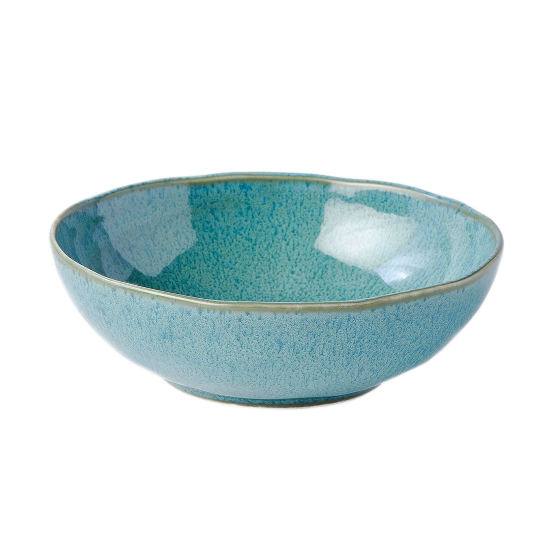 Bowl Oval 14cm Peacock Glaze