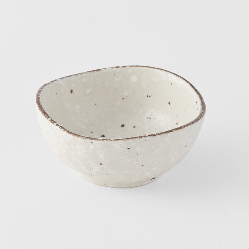 Sauce Dish Organic Shape 8.5cm Fleck Glaze