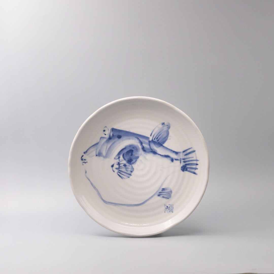 Serving Platter 29cm Fugu Design