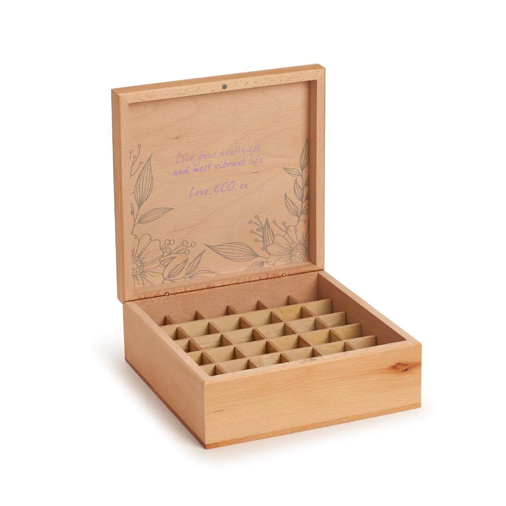 ECO. Wooden Essential Oil Storage Box - fits 36 Essential Oils