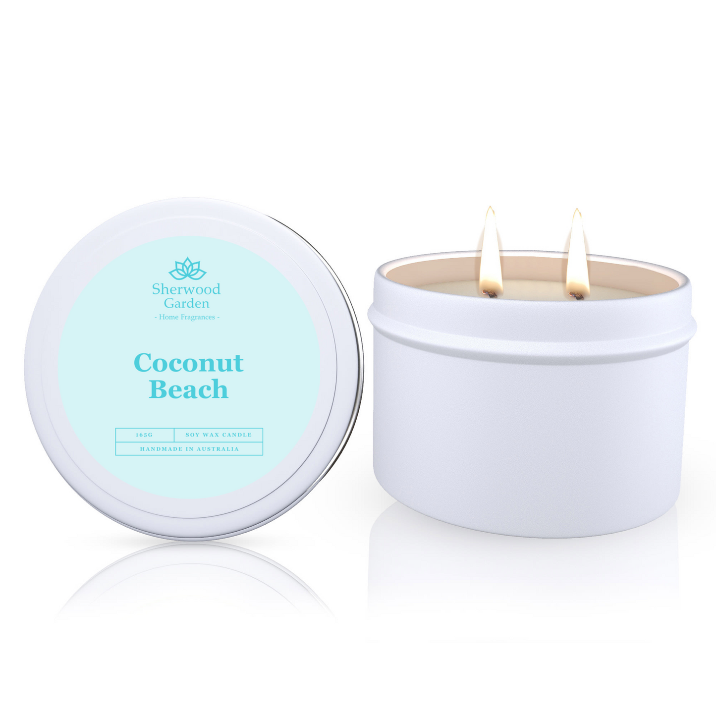 Coconut Beach Soy Candle Tin 165g