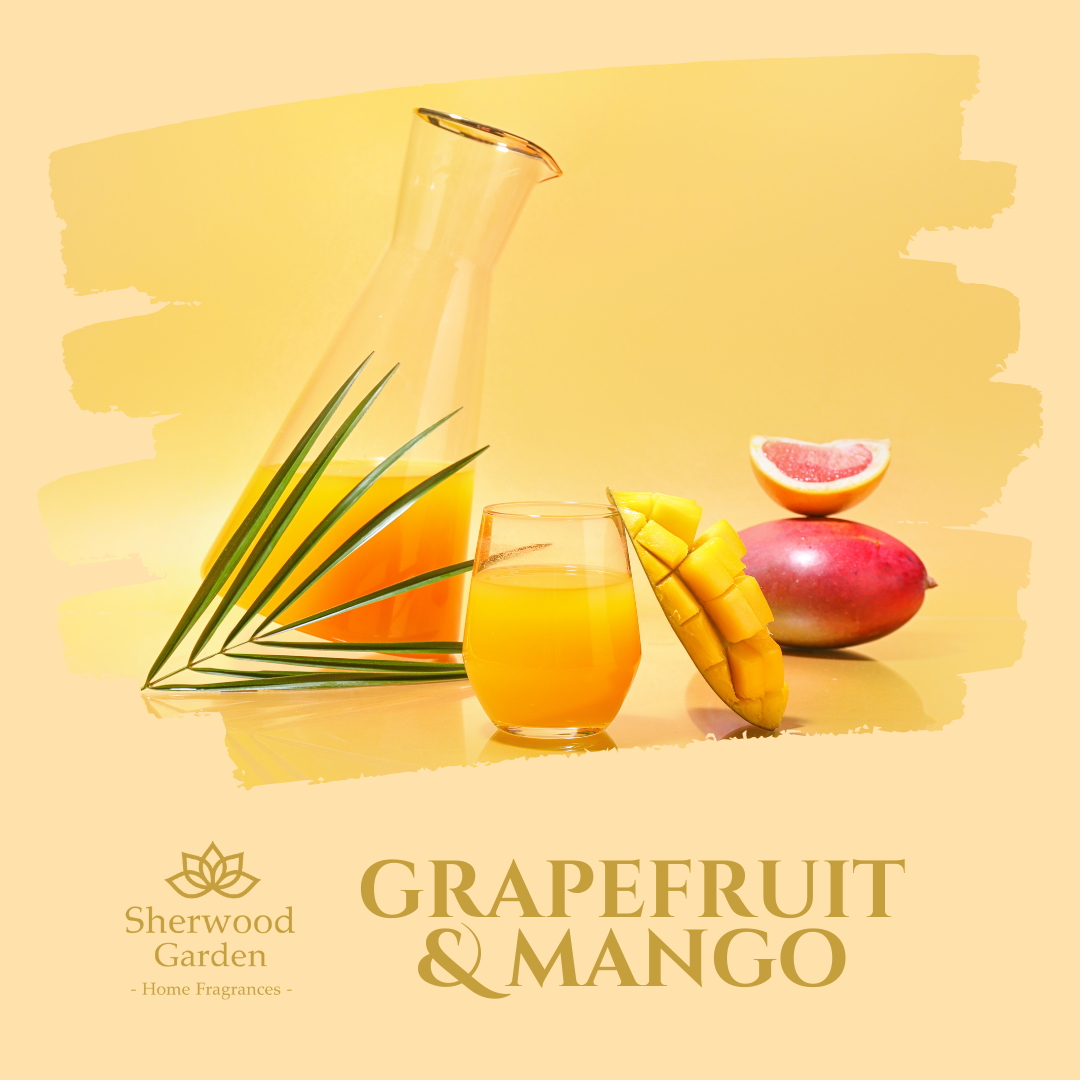 Grapefruit & Mango 100% Natural Fragrance Soy Candle Tin 165g
