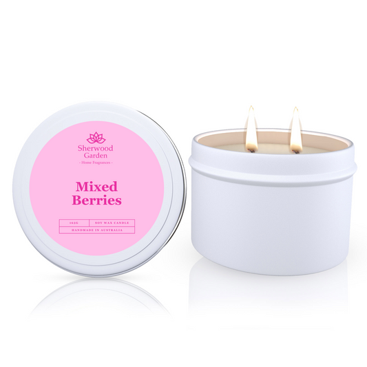 Mixed Berries Soy Candle Tin 165g