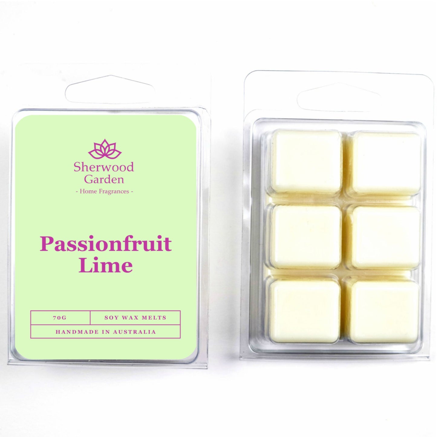 Passionfruit Lime Soy Wax Melts 70g