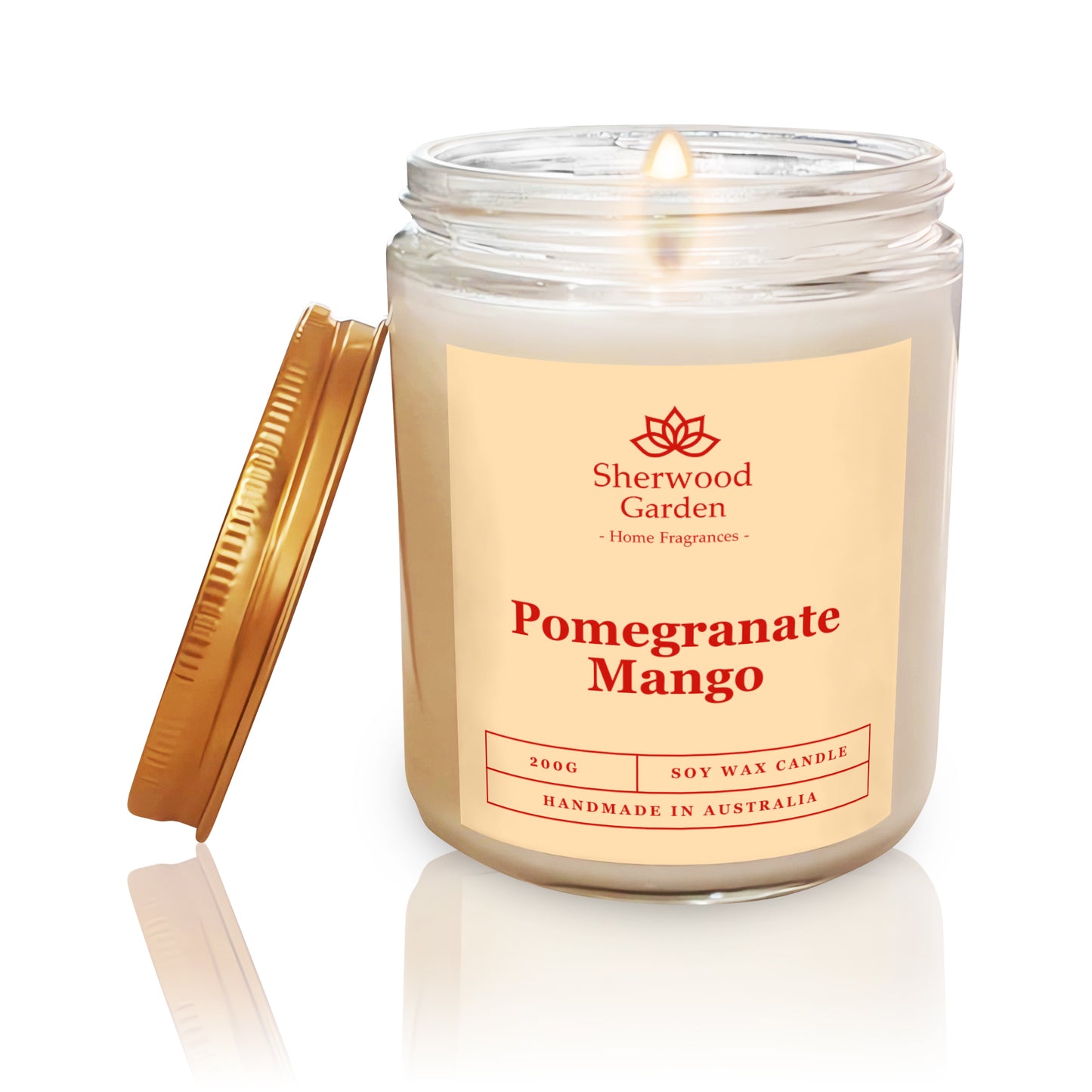 Pomegranate Mango Soy Candle 200g