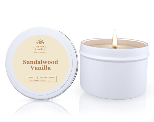 Sandalwood Vanilla Soy Candle Tin 165g