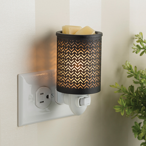 Chevron Metal Pluggable Fragrance Warmer