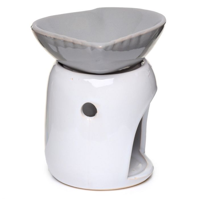 Ceramic Tealight Oil Burner - Shell Dish