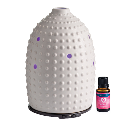 Gray Hobnail Essential Oil Diffuser
