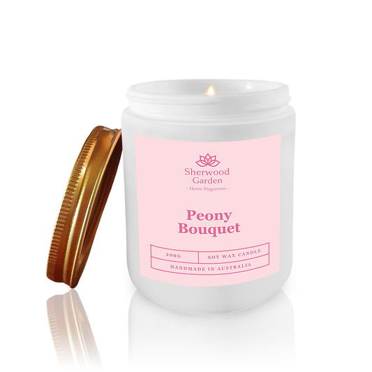 Peony Bouquet Soy Candle 200g