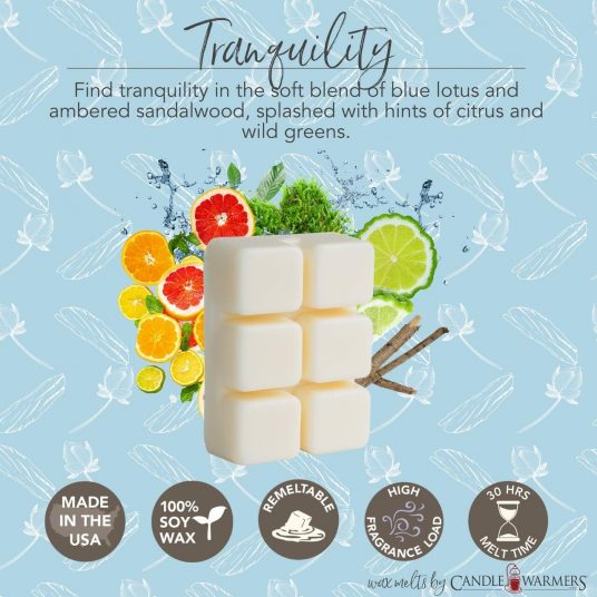 Tranquility (Sandalwood & Lotus) Aromatherapy Soy Wax Melts