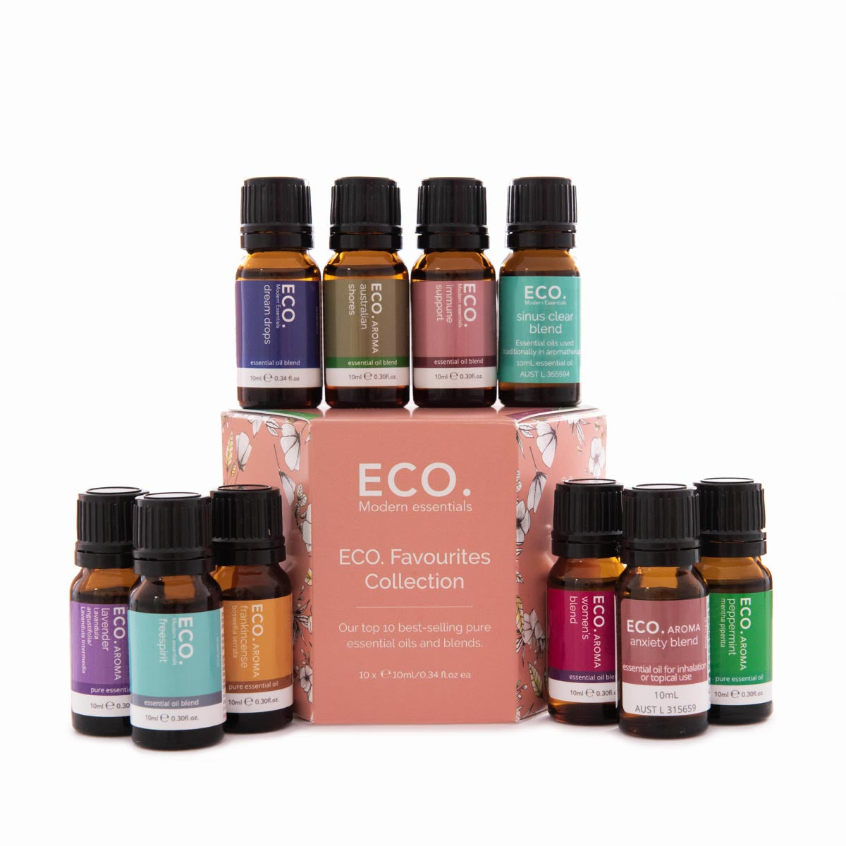 ECO. Favourites Collection Essential Oil 10 Pack Sherwood Garden Home