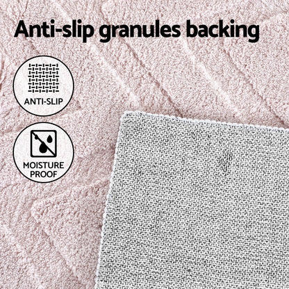 Artiss Rug 200x290cm Area Rug Washable Mat Large Carpet Microfiber Ripple