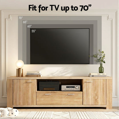 Artiss TV Unit & Coffee Table Set Storage Drawer Pine (Copy)