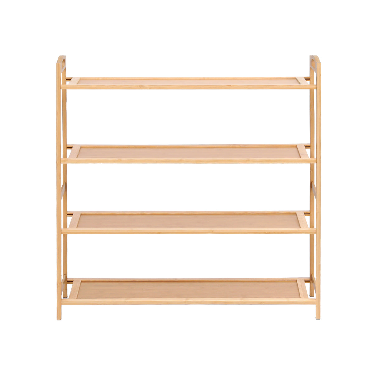 Artiss 4 Tier Shoe Rack Bamboo Storage Organiser Pine