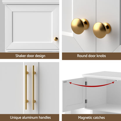 Artiss 2X Buffet Sideboard Cabinet Pantry Kitchen Storage Cupboard Drawers Doors