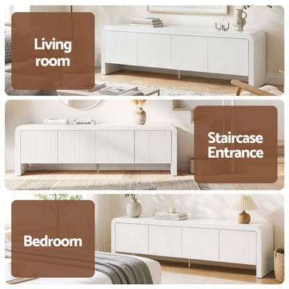 Artiss TV Unit Entertainment Unit Storage Cabinet 180cm White