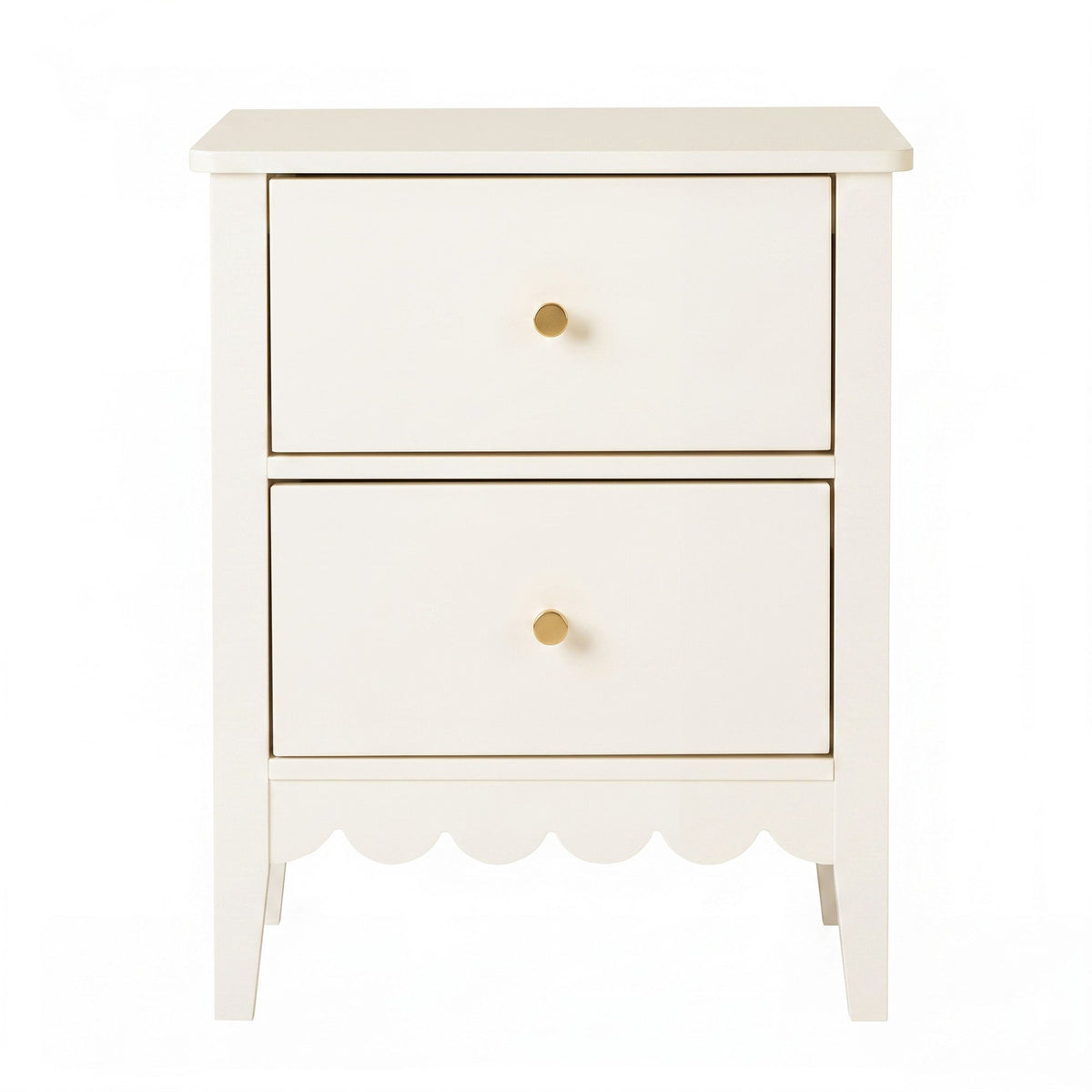 Artiss 2x Bedside Table 2 Drawers Bedroom Storage Nightstand Beige