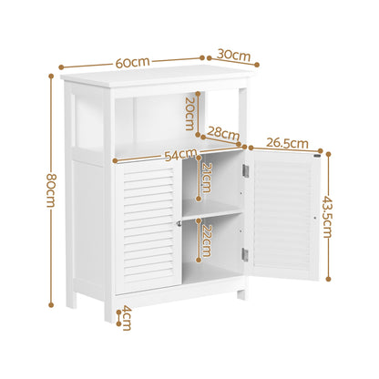 Artiss 2x Buffet Sideboard Cabinet Server Cupboard Kitchen Bathroom Storage IVOR