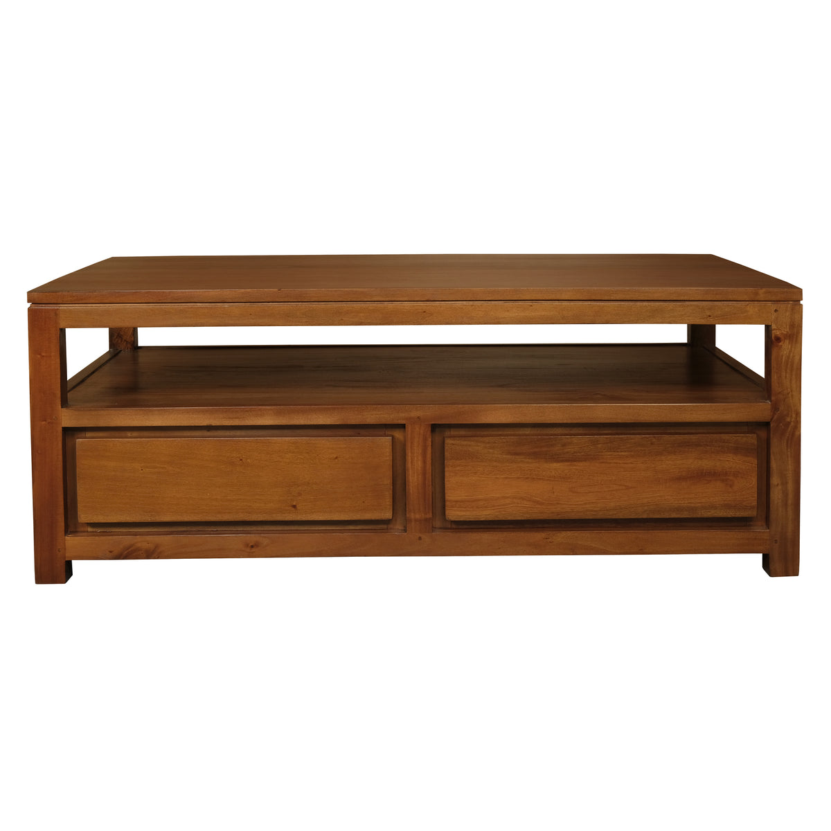 Amsterdam 4 Drawer Coffee Table (Light Pecan)