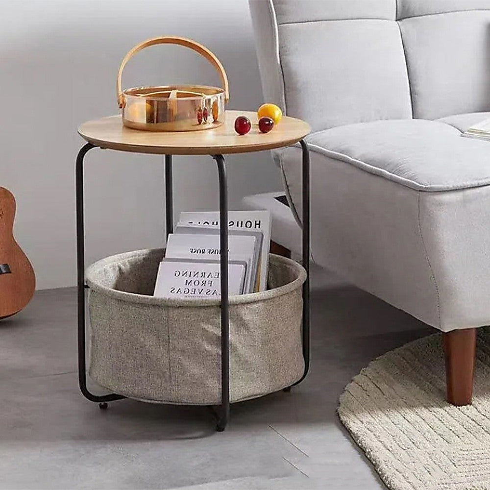 Modern Bedside Table Nightstand Storage for Bedroom or Living Room
