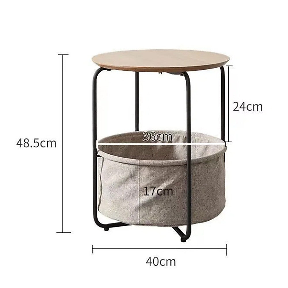 Modern Bedside Table Nightstand Storage for Bedroom or Living Room