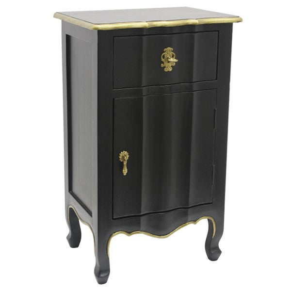 Dynasty 1 Drawer / 1 Door Bedside Table 65cm