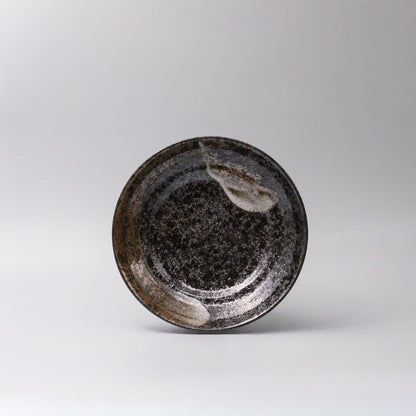 Pasta Bowl Flat 23cm Bronze Brushstroke Glaze