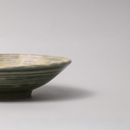 Open Shallow Bowl 24cm Washed Fern