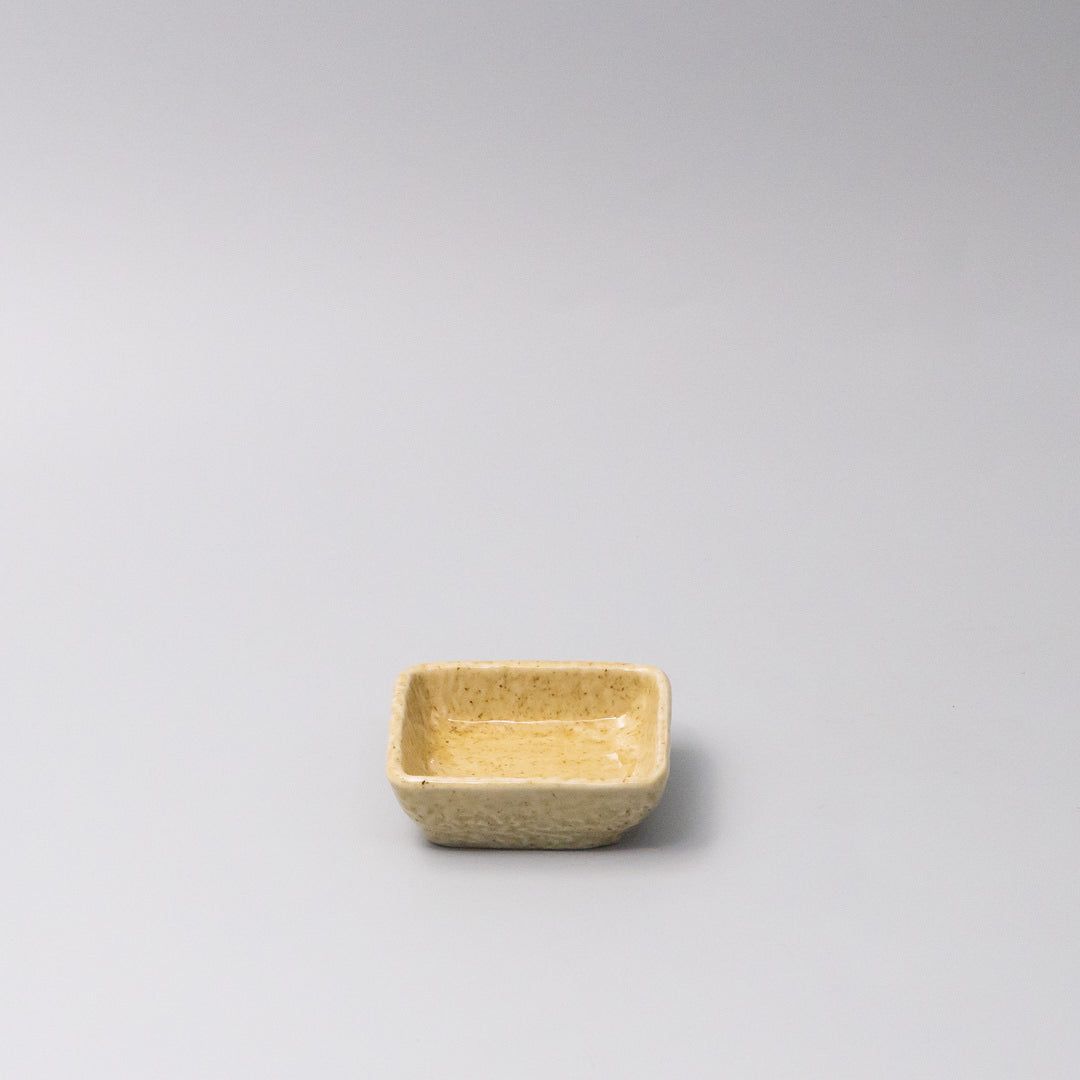 Sauce Dish Squared 8cm Biscuit Glaze