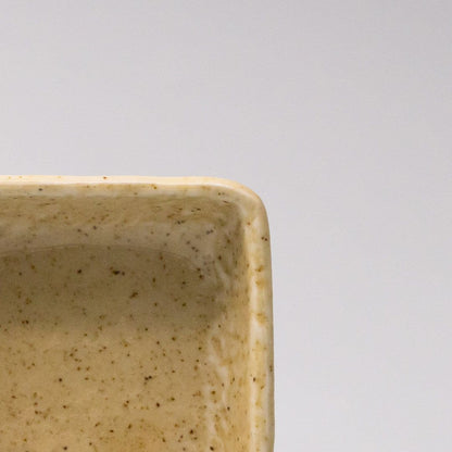Sauce Dish Squared 8cm Biscuit Glaze