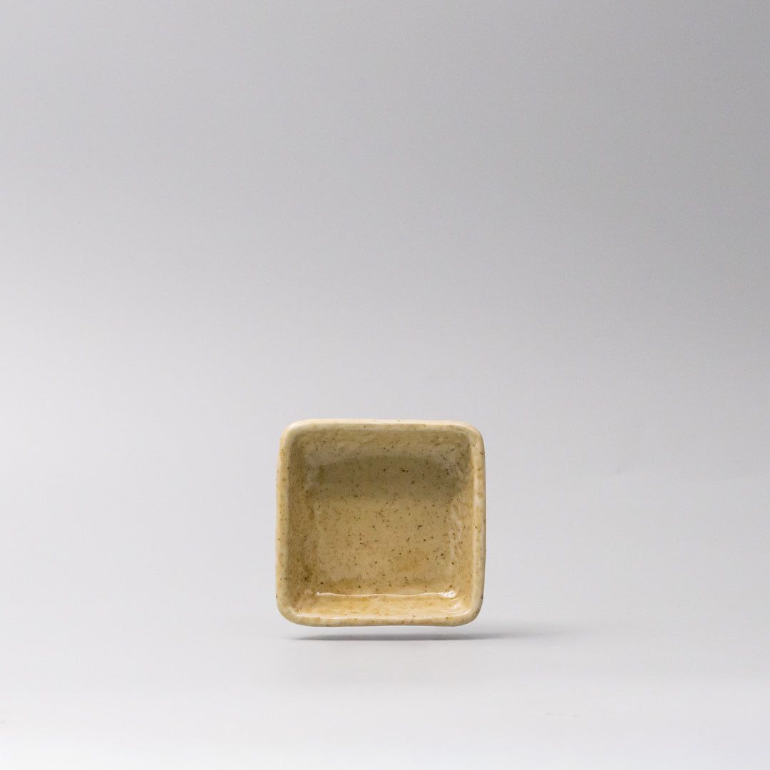 Sauce Dish Squared 8cm Biscuit Glaze