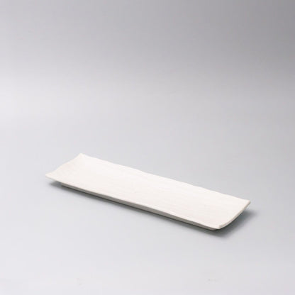 Plate Rectangular Sashimi 32cm Matte White Glaze