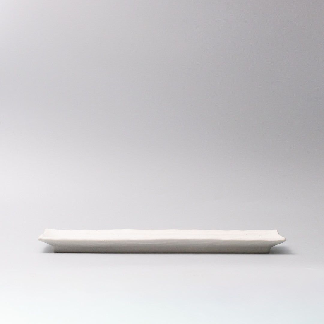 Plate Rectangular Sashimi 32cm Matte White Glaze