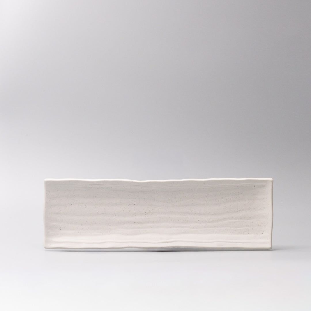 Plate Rectangular Sashimi 32cm Matte White Glaze