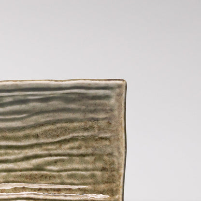 Plate Rectangular 33x10cm Sage Glaze
