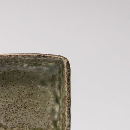Sauce Dish Square 8cm Sage Glaze