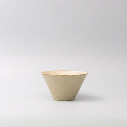 Bowl Fluted 13cm Sand Fade Glaze