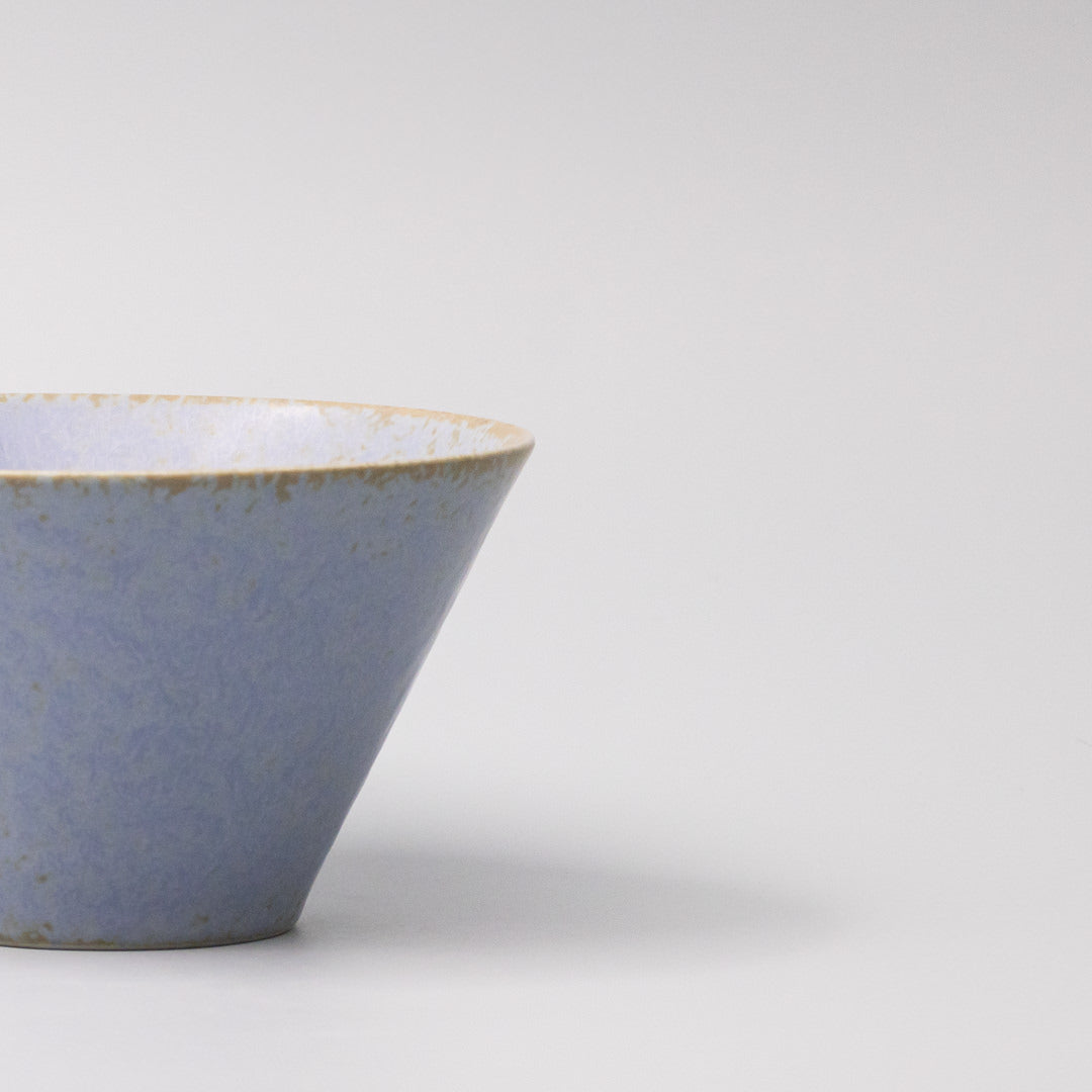 Bowl Fluted 13cm Blue Fade Glaze
