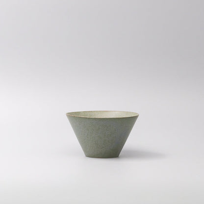 Bowl Fluted 13cm Green Fade Glaze