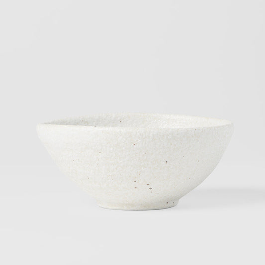 Egg Shaped Bowl 13cm Shell White Glaze