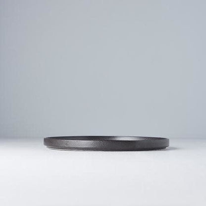Plate Slab Rim 24cm Asphalt Glaze