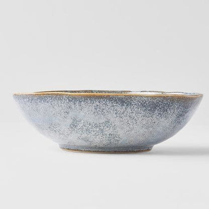 Bowl Oval 16cm Steel Grey Glaze