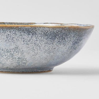 Bowl Oval 16cm Steel Grey Glaze