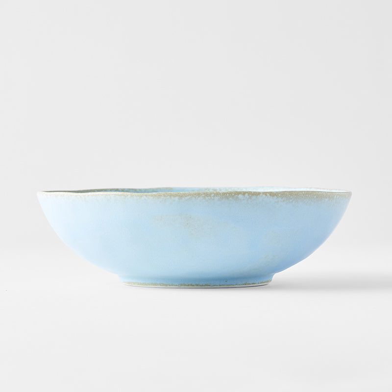Bowl Oval 16.5cm Soda Blue Glaze